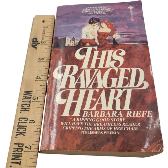 This Ravaged Heart by Barbara Riefe – 1977 Vintage Romance Paperback - Picture 12 of 13